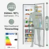 Bomann Kühl-Gefrierkombination KG 7353, Inox, 180x55x55.8 Produktbild-Vorschau 2