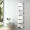 A modern bathroom with a wall-mounted toilet and a white towel radiator. Podgląd zdjęcia produktu