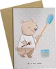 Mr. & Mrs. Panda babykarte Maler Herz - Grau Pastell - Produktbild-Vorschau 1
