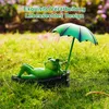 Solarbetriebene Frosch-Gartendekoration, beleuchtete Produktbild-Vorschau 6