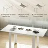Tavolo da pranzo HOMCOM allungabile, 140/180 x 80 cm, Anteprima dell’immagine prodotto 5