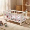 Culla in legno, letto per bambole WHITE con materasso e Anteprima dell’immagine prodotto 7