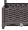 vidaXL květináč s mříží hnědý 120x120x121,5 cm PP Náhled obrázku produktu 6