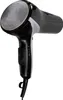 A black and silver hair dryer is shown against a white background. Produktbild-Vorschau