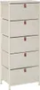 Hohe aufbewahrung tissa beige 5 schubladen - 5 five simply Produktbild-Vorschau 1