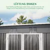 ELANDEPOT Abri de jardin 242 × 126 × 182 cm gris rangement Voir les images du produit 5