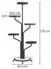 Stojan na květiny na kolečkách - 135 cm - Pojízdná kovová Náhled obrázku produktu 6