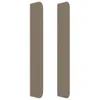 Kopfteil mit Ohren Taupe 93x16x118/128 cm Stoff Produktbild-Vorschau 4