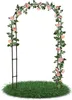 Rosenbogen 150x240x30 cm schwarz Gartendeko Rosenspalier Produktbild-Vorschau 1