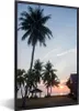 MuchoWow® Gerahmtes Poster Palme - Sonnenuntergang - Haus Produktbild-Vorschau 1