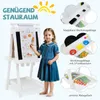 COSTWAY detská tabuľa obojstranná, stojanová, skladacia, Náhľad obrázku produktu 6