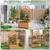 Jardinière COSTWAY avec treillis, jardinière d'extérieur Voir les images du produit 7