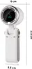 A white portable fan with dimensions indicated. Náhľad obrázku produktu
