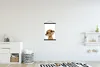 MuchoWow® Textilposter Erdmännchen - Porträt - Weiß 40x60 Produktbild-Vorschau 2