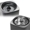 A split image showing two views of a pet water fountain. Produktbild-Vorschau