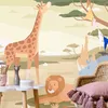 Vlies Fototapete - Animals From Jungle Vector Illustration Produktbild-Vorschau 2