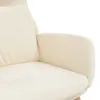 relaxační křeslo vidaXL Cream White Velvet Náhled obrázku produktu 2