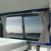 VW T5 Doppel Gardinen Set, blickdicht, grau/schwarz, Produktbild-Vorschau 6