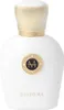 A white perfume bottle with gold accents. Anteprima dell’immagine prodotto