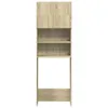vidaXL Waschmaschinenschrank Sonoma-Eiche 64x25,5x190 cm Produktbild-Vorschau 2