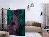 3-teiliger Doppelseitiger Vlies Paravent - Flowerbed Produktbild-Vorschau 2