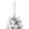 vidaXL Künstlicher Halb-Weihnachtsbaum mit Schnee Schlank Produktbild-Vorschau 23