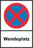 Parken verboten Wendeplatz Schild A2 (420x594mm) Produktbild-Vorschau 1