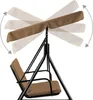 HinHocker Hollywoodschaukel 3-Sitzer mit Sonnendach, Braun, Produktbild-Vorschau 5