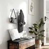 SONGMICS Nástěnný věšák bílý, trojité háčky 11 x 40 x 7 cm Náhled obrázku produktu 4