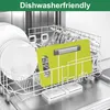 set di 5 taglieri in plastica antiscivolo BPA free 29x19cm Anteprima dell’immagine prodotto 5