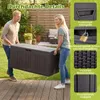 COSTWAY Gartenbox 300L, Auflagenbox mit abschließbarem Produktbild-Vorschau 7