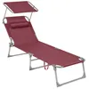 SONGMICS Gartenliege, klappbarer Liegestuhl, 193x53x29cm, Produktbild-Vorschau 2