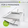 Juskys Hängematte Cata mit Gestell und Kissen - Produktbild-Vorschau 2