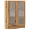 vidaXL Artisan dubová knihovna 82,5x30,5x115 cm Materiál na Náhled obrázku produktu 1