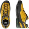 Zustiegsschuhe "Boulder X" von La Sportiva in Gelb und Schwarz; seitliche und obere Ansicht. Produktbild-Vorschau