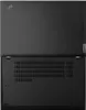 The top and bottom views of a closed black Lenovo ThinkPad laptop. Produktbild-Vorschau
