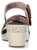 Laura Vita Damen Pantolette Boho mit Blütenapplikationen Produktbild-Vorschau 5