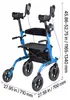 VEVOR Rollator Faltbar mit Sitz, Leichtgewicht Gehwagen mit Produktbild-Vorschau 8