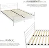 Lit design moderne avec sommier - 200 x 140 cm, blanc Voir les images du produit 3
