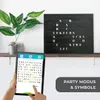 WordClock Jupiter Schiefer Optik -  LED Wortuhr 50 × 40 cm Produktbild-Vorschau 13