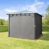Pawilon ogrodowy 3x3 m słupy aluminiowe dach z poliwęglanu Podgląd zdjęcia produktu 3