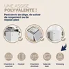 CASARIA® 2x Tabouret cube blanc avec espace de rangement Voir les images du produit 5