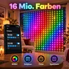 Smart LED Vorhang Lichterkette 3x3m 400 LEDs Lichtervorhang Produktbild-Vorschau 5