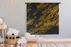 MuchoWow® Wandteppich Wandbehang Marmor - Gold - Schwarz Produktbild-Vorschau 4