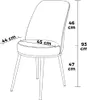 Skye Decor, Pefa - Grey, Chrome, Stuhlset (2 Stück), Grau, Produktbild-Vorschau 3