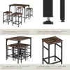 Ensemble table de bistrot EDINBURGH 1 table + 4 tabourets Voir les images du produit 5