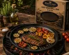 MAYSTERNYA Runde Gusseisen Grillpfanne - ø 40 x 4 cm - Produktbild-Vorschau 2