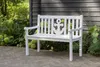 Mahagoni Gartenbank - bene living - Anker 120 cm - weiß Produktbild-Vorschau 7
