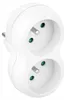2-Steckdosen-Verteiler mit geerdetem Stecker weiß Elgotech Produktbild-Vorschau 7