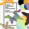 3D Drachen im Ei mit Flügeln – 4er-Set Schlüpfende Produktbild-Vorschau 3